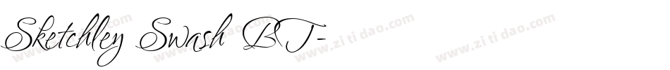 Sketchley Swash BT字体转换